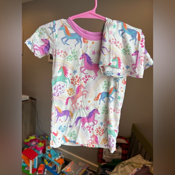 Little Sleepies Other - Little Sleepies Unicorn Magic Short Sleeve & Short Pajama Set Size 18-24M GUC